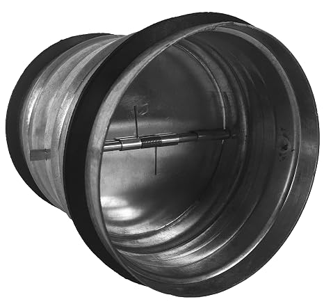 Tjernlund BD-8 Spring-Return Backdraft Damper for 8 in Round Duct Systems