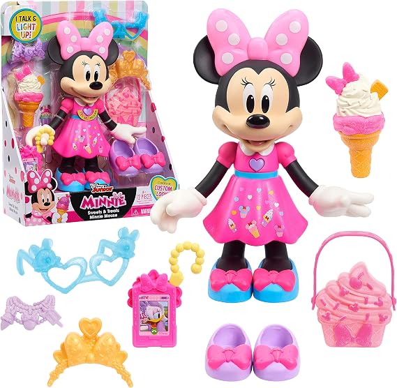 Disney Junior Sweets & Treats Minnie Mouse Interactive 10-Inch Doll