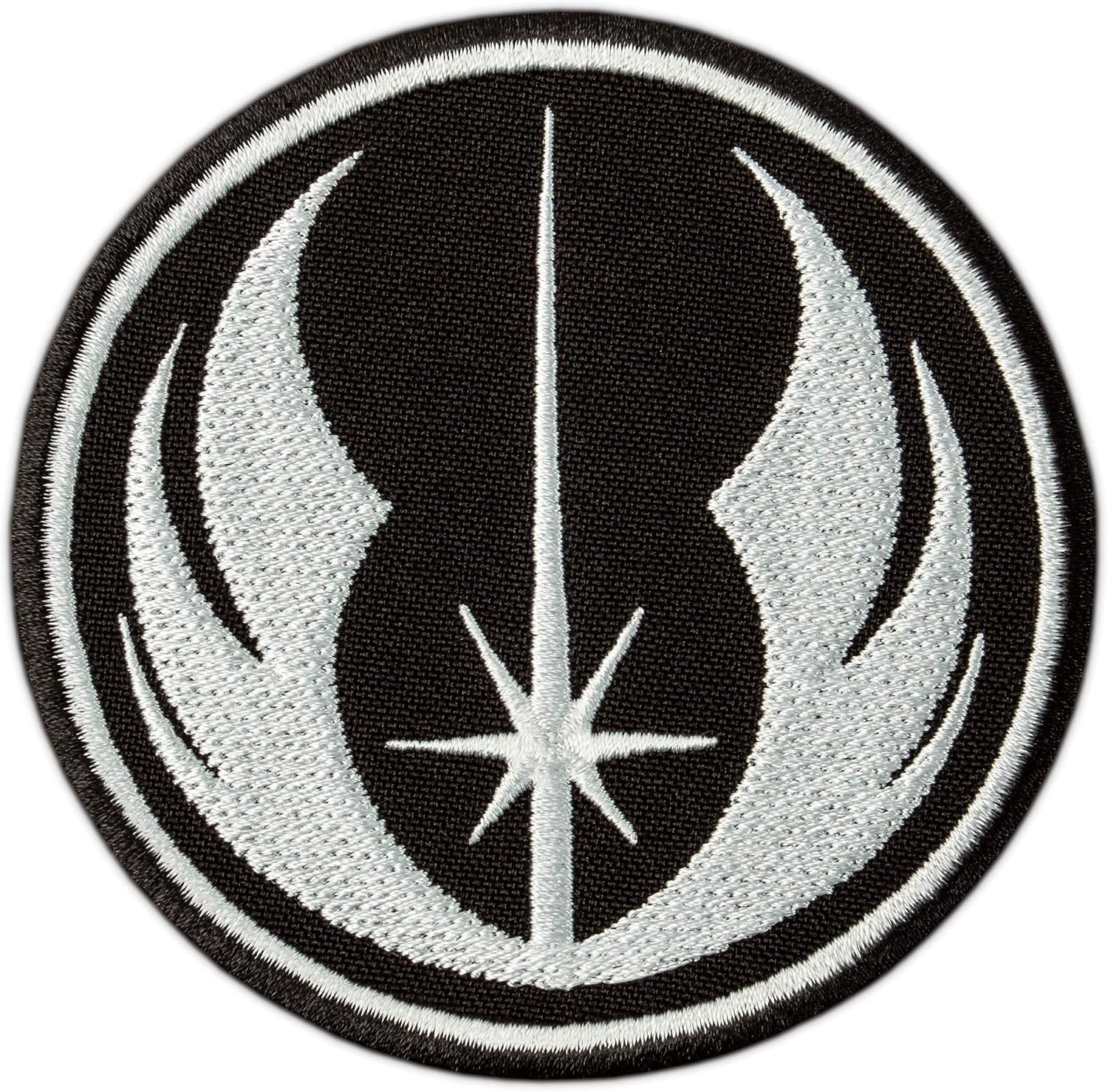 Star Galaxy Round Patch - Jedi Order Emblem - Embroidered Iron On Applique Badge Patch - for Jackets, DIY and Backpacks - Size: 3.5 inches