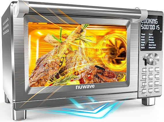 Nuwave Bravo XL Pro Air Fryer Toaster Oven w/Grill Combo, 2026 New System
