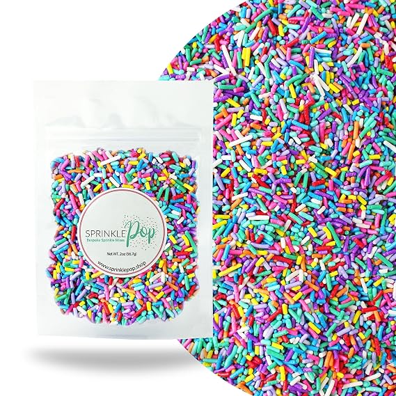 Sprinkle Pop Ultimate Unicorn Rainbow Jimmies Sprinkle Mix, 2oz