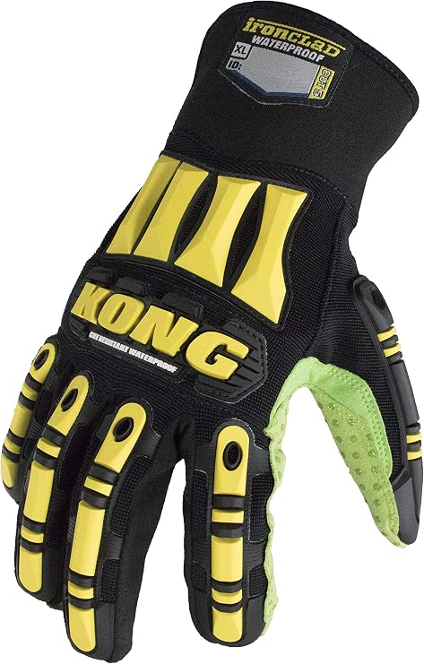 Ironclad SDX2WC-02-S Safety Impact Gloves, Small, Black/Yellow/Green