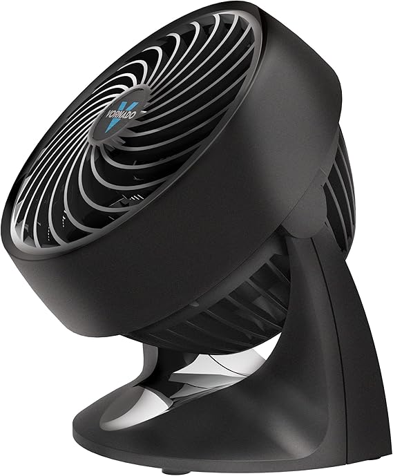 Vornado 133 Personal Air Circulator Fan, Black, 2 Speeds, Adjustable Head | Small Room Air Circulator, Table Fan for Desk, Nightstand