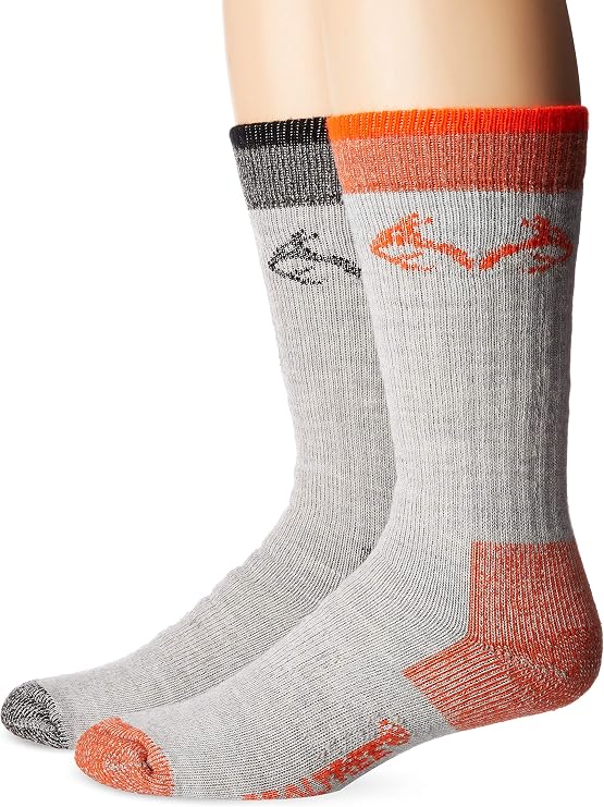 REALTREE Men's Wool Blend Boot Socks Pack (2 Pair)
