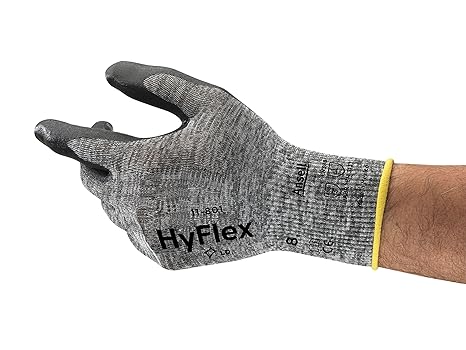 HyFlex 11-801 Multipurpose Gloves - Lightweight, Grip and Comfort, Size Large (pack of 12)