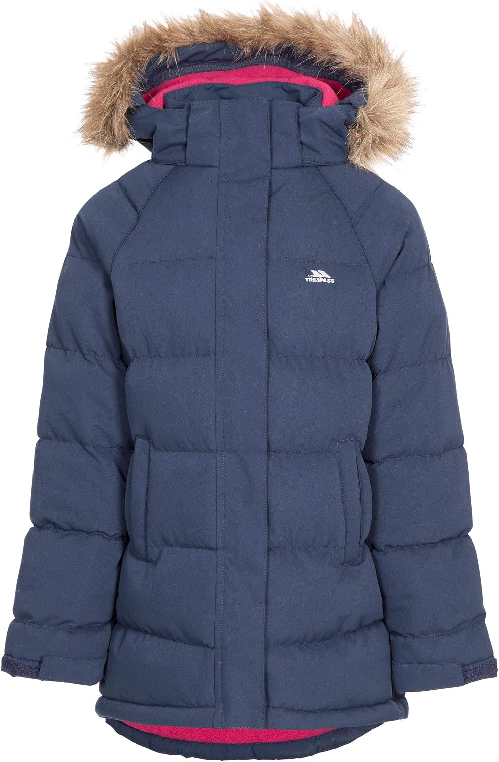 Trespass Girls Water Resistant Jacket Windproof Hood School Casual Coat Unique