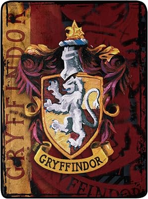 Northwest Harry Potter Micro Raschel Throw Blanket, Lightweight Breathable for Couch, Sofa, Cozy for All Seasons 46 x 60, Battle Flag