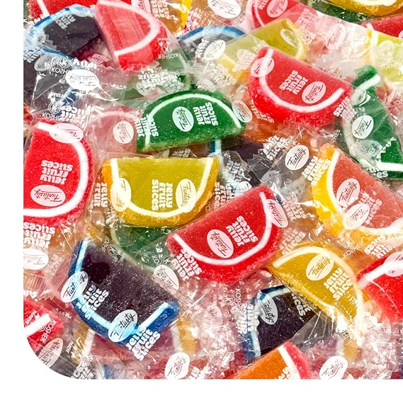Fruit Slices, Jelly Candy Individually Wrapped - 60 Count, 2 Lb Pack