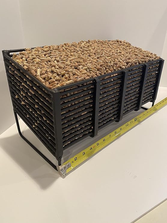 Large Pellet Basket | Heating Source, Uses Wood Pellets, For Wood Stove or Fireplace