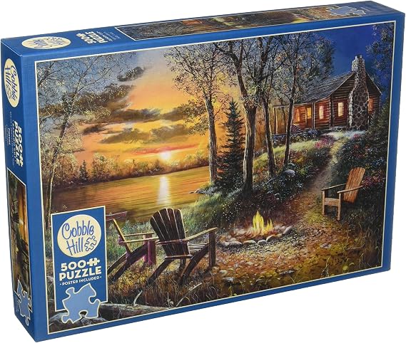 Cobblehill 85009 500 pc Fireside Puzzle, Various