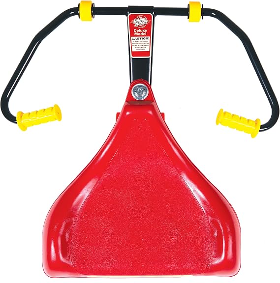 Deluxe Roller Racer; Our Best Sit-Skate Scooter ~ an Ingenious Innovation; Race and Roll, Zig and Zag, Twist and Turn Indoors and Out Without Batteries or Pedals (Red)