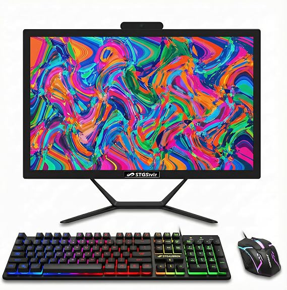 STGSivir All in One Computer PC,21.5" FHD Display,Core i5,16G RAM,512G SSD
