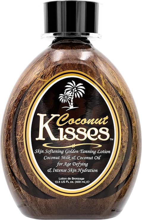 Ed Hardy Coconut Kisses Golden Tanning Lotion Cruelty Free, Gluten Free, Mineral Oil Free, DHA Free for All skin type, 13.5oz