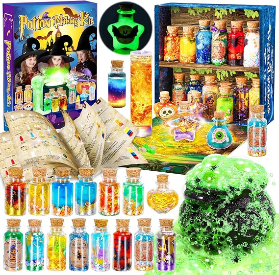 Wizard Potion Making Kit Children, Craft Kits for Kids Age 5 6 7 8 9 Toys for 6 7 8 9 Year Old Girls Boys Potions Kit for Kid 6 7 8 9 10 Year Old Birthday Easter Gifts for Kids Age 6-12 Wicked Toys