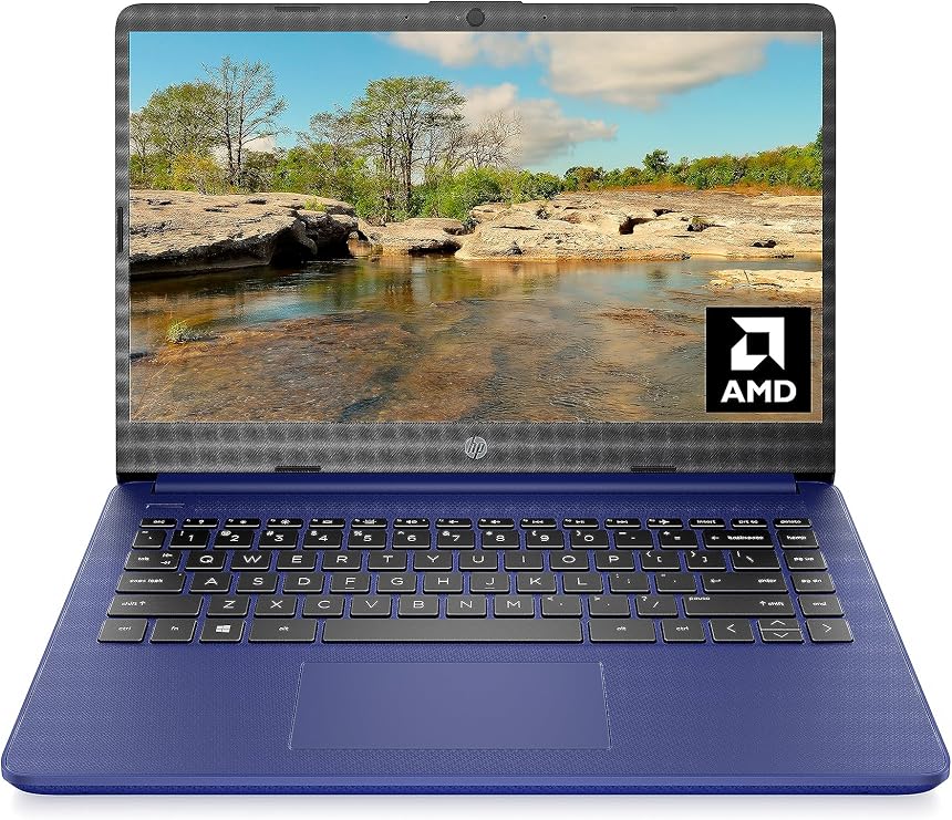 HP 14 Laptop, AMD 3020e, 4 GB RAM, 64 GB eMMC Storage, 14-inch HD Display, Windows 11 Home in S Mode, Long Battery Life, Microsoft 365, (14-fq0010nr, 2020)