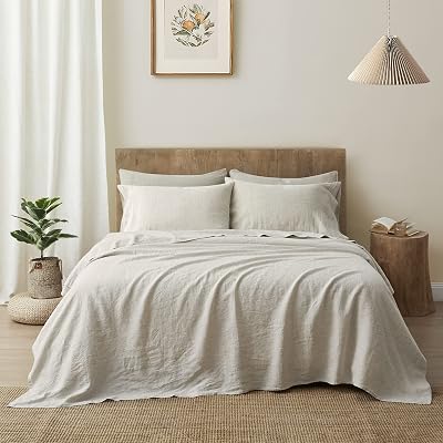 ATLINIA Bedding Linen Bed Sheets Set