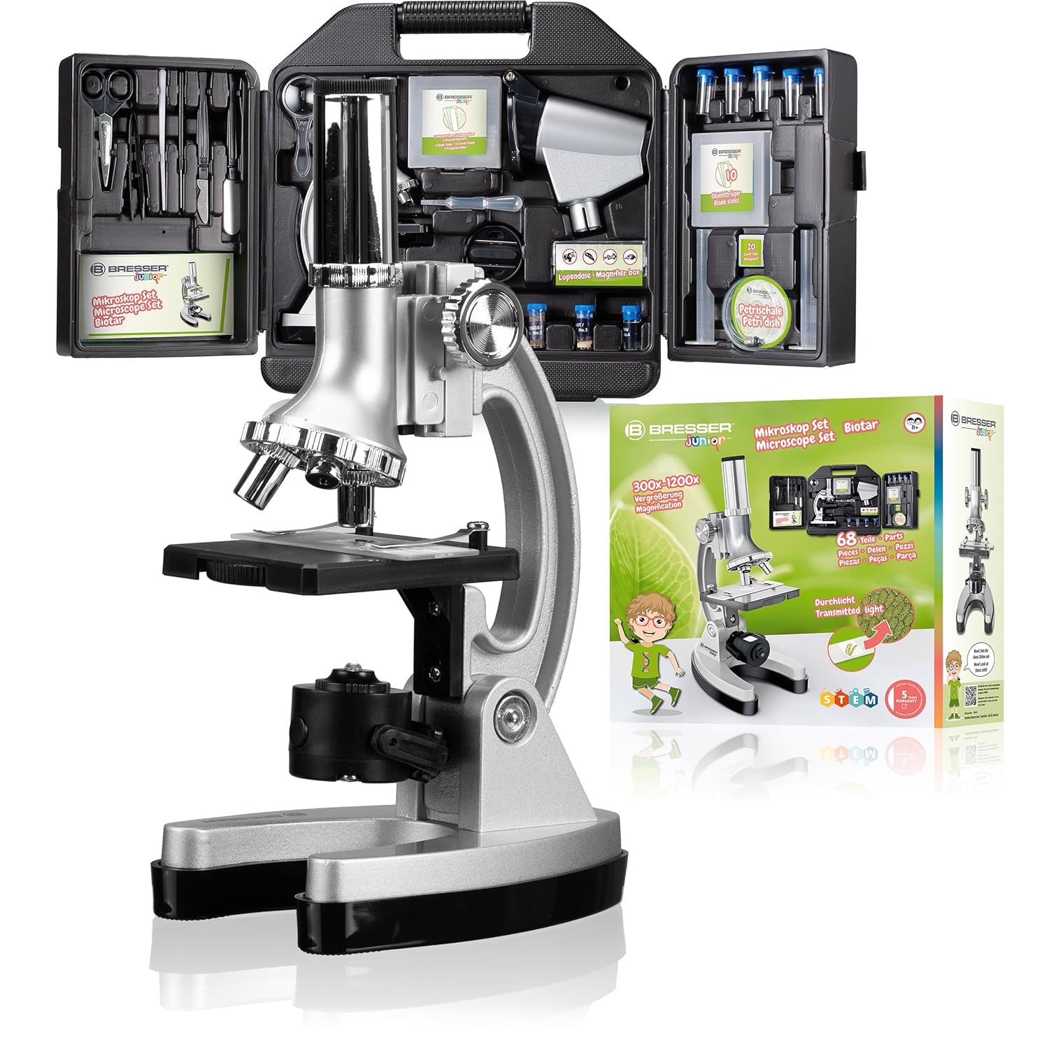 Bresser Junior Microscope Set 300x-1200x