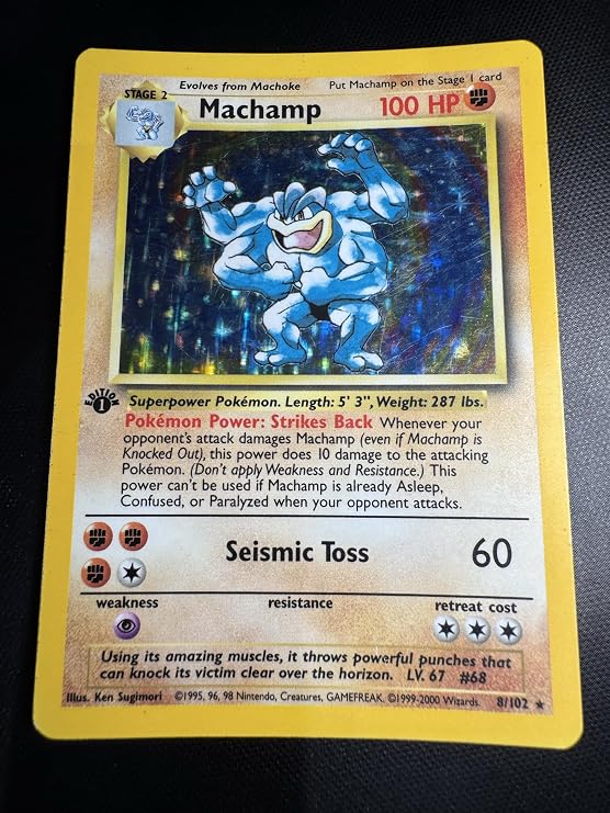 Pokemon - Machamp (8/102) - Base Set - Holo