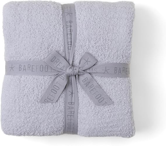 Barefoot Dreams CozyChic Throw, Oyster, 54"x72"