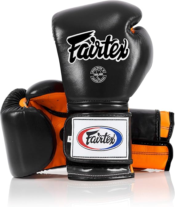 Fairtex BGV9 Muay for Professional Boxers & Trainers |Mexican Style Glove for Hard Hitters | MMA Gloves for Martial Arts|Light Weight & Shock Absorbent Boxing Gloves