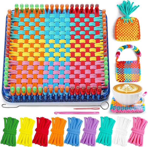 CCTVRTV Weaving Loom Kit Toys for Kids and Adults, DIY Arts and Crafts