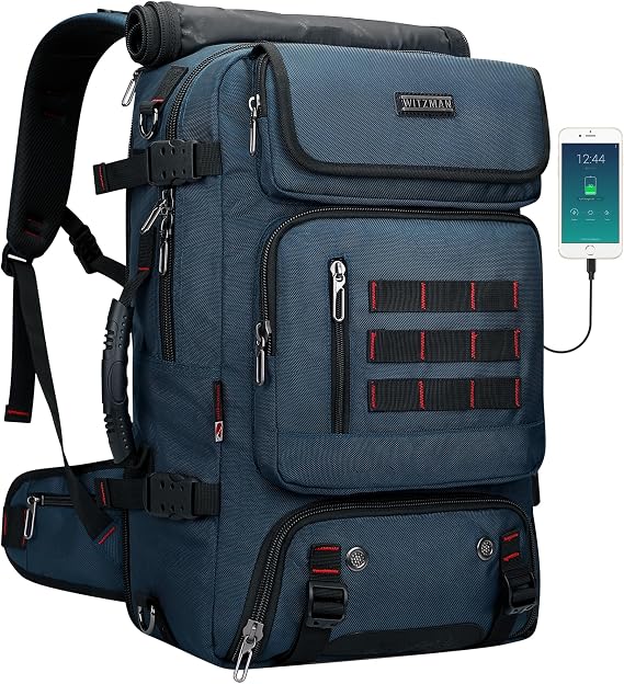 WITZMAN Carry on Travel Backpack for Men Airline Approved Fits 16" Laptop