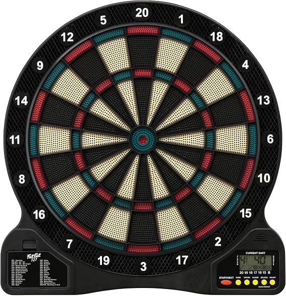 Fat Cat 727 Electronic Dart Board, 13 Inch Soft Tip for Adults