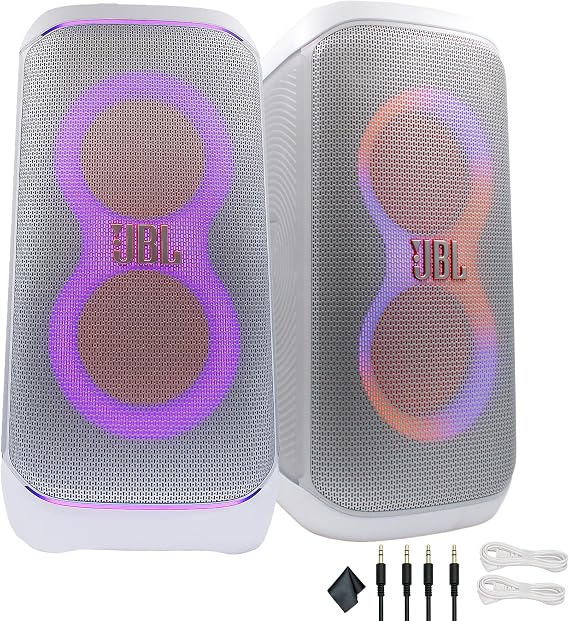 JBL PartyBox 130 (Black) 200W Portable Wireless Speaker Karaoke Bundle