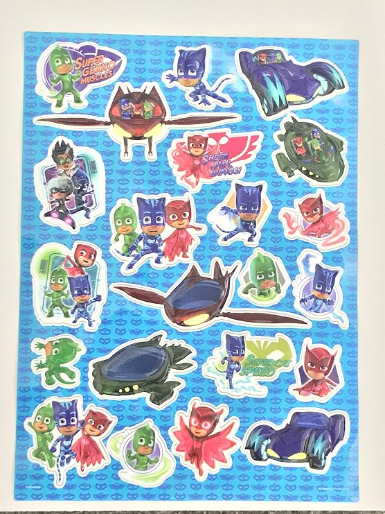 Pj Masks Raised Sticker Sheet