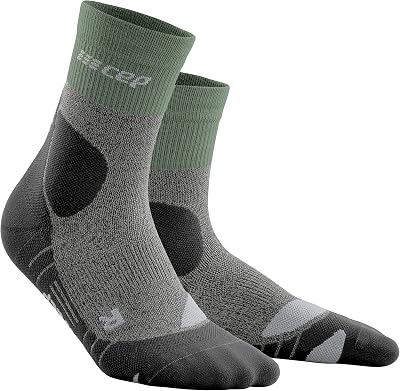 CEP Women’s Outdoor Compression Crew Cut Socks Outdoor Merino Mid-Cut Socks