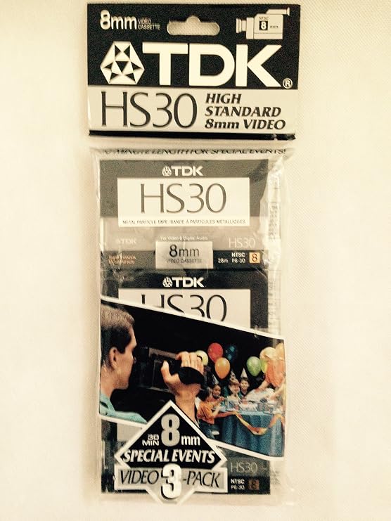 TDK HS30 High Standard 8mm Video Cassette (3-Pack)