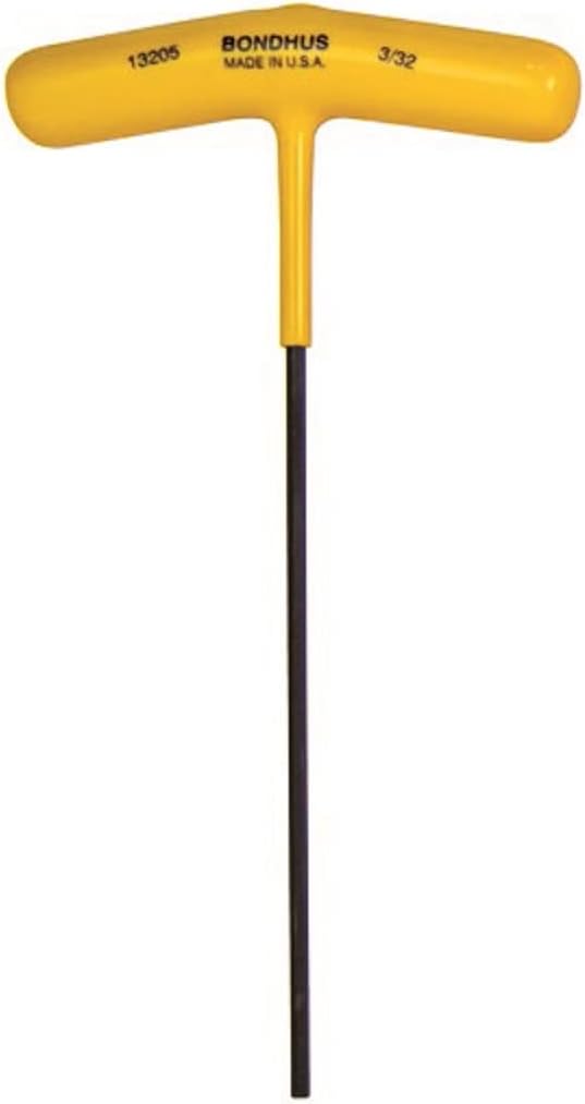 Bondhus 15205 3/32" Hex Tip T-Handle w/ProGuard Finish