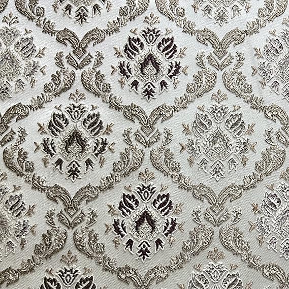 Luxurious Woven Jacquard Classic Damask Design Heavy Furnishing Fabric for Upholstery, Window Treatments, Craft Renaissance Rococo Victorian - 54" Width - Fabric by The Yard (Brown)
