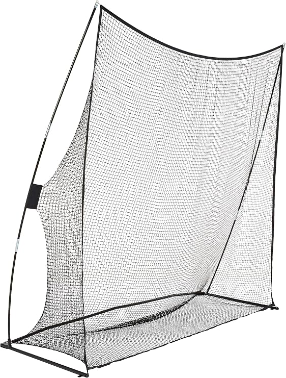 Amazon Basics Portable Golf Net, Practice Hitting Net for Indoor/Outdoor, Quick Setup, Black