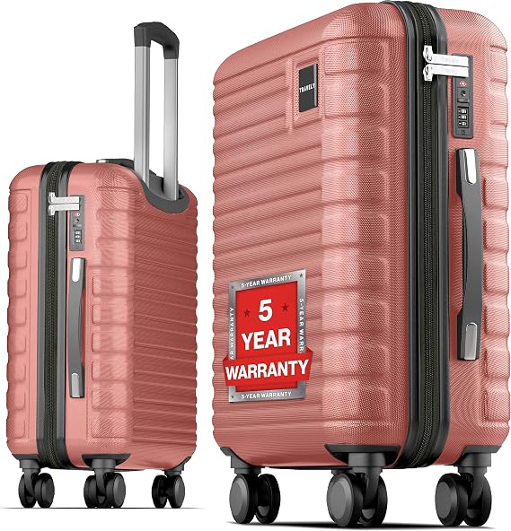 Polycarbonate Cabin Suitcase 55x40x20cm - 20 Inch Suitable for Ryanair - 36L Including TSA Lock - Carry on - 10kg Suitcase, Cabin case, Hardshell 